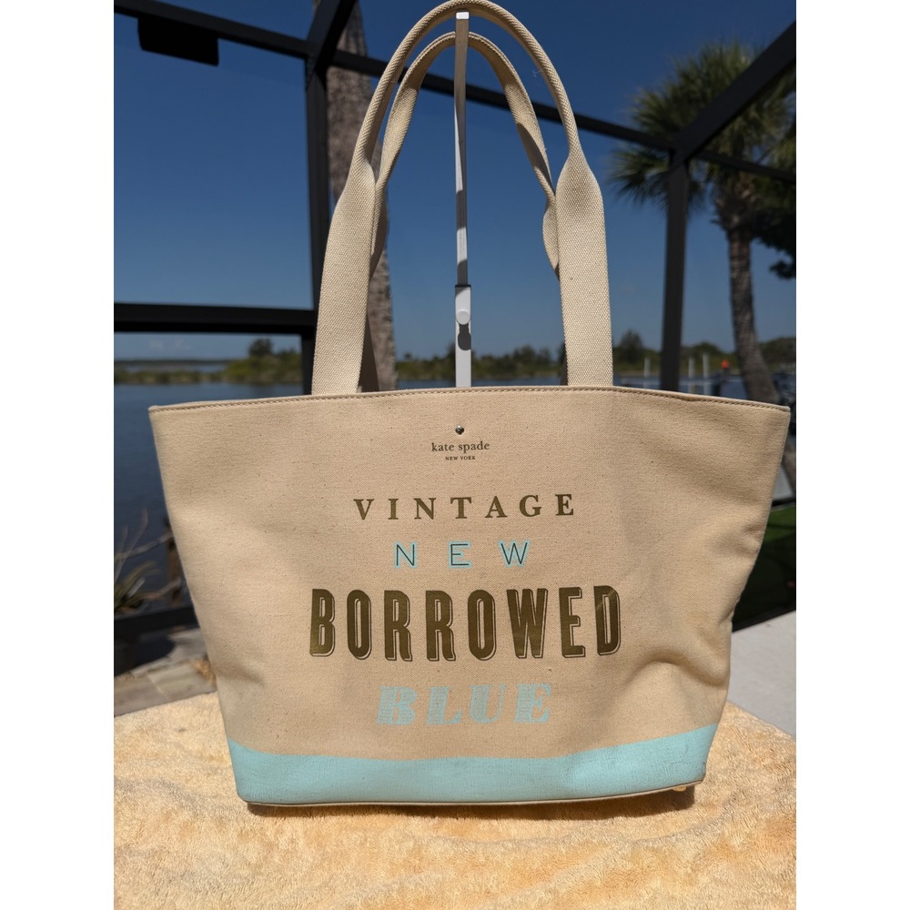 Kate Spade New York "Wedding Belles" Vintage New Borrowed Blue Tote Bride